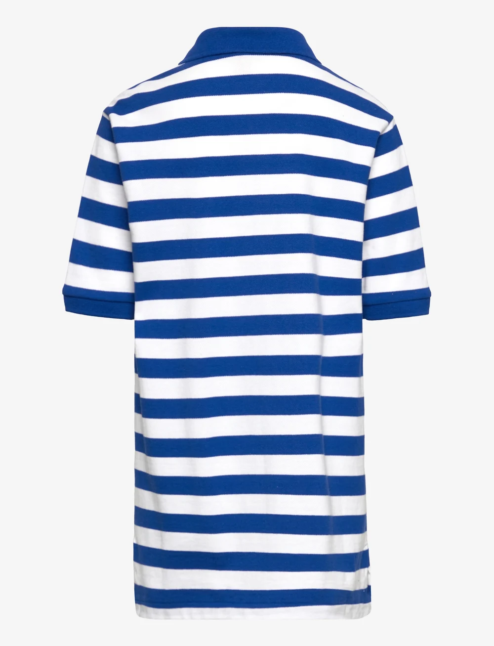 Striped cotton sales mesh polo shirt