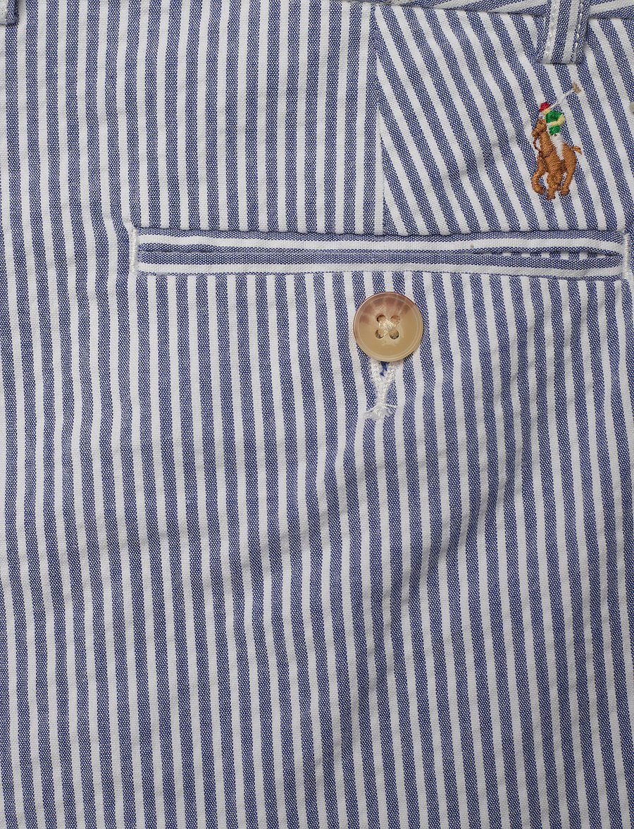 Ralph Lauren Kids - SEERSUCKER-PREPPY SHORT-SR-FFR - casual shorts - blue seersucker - 4