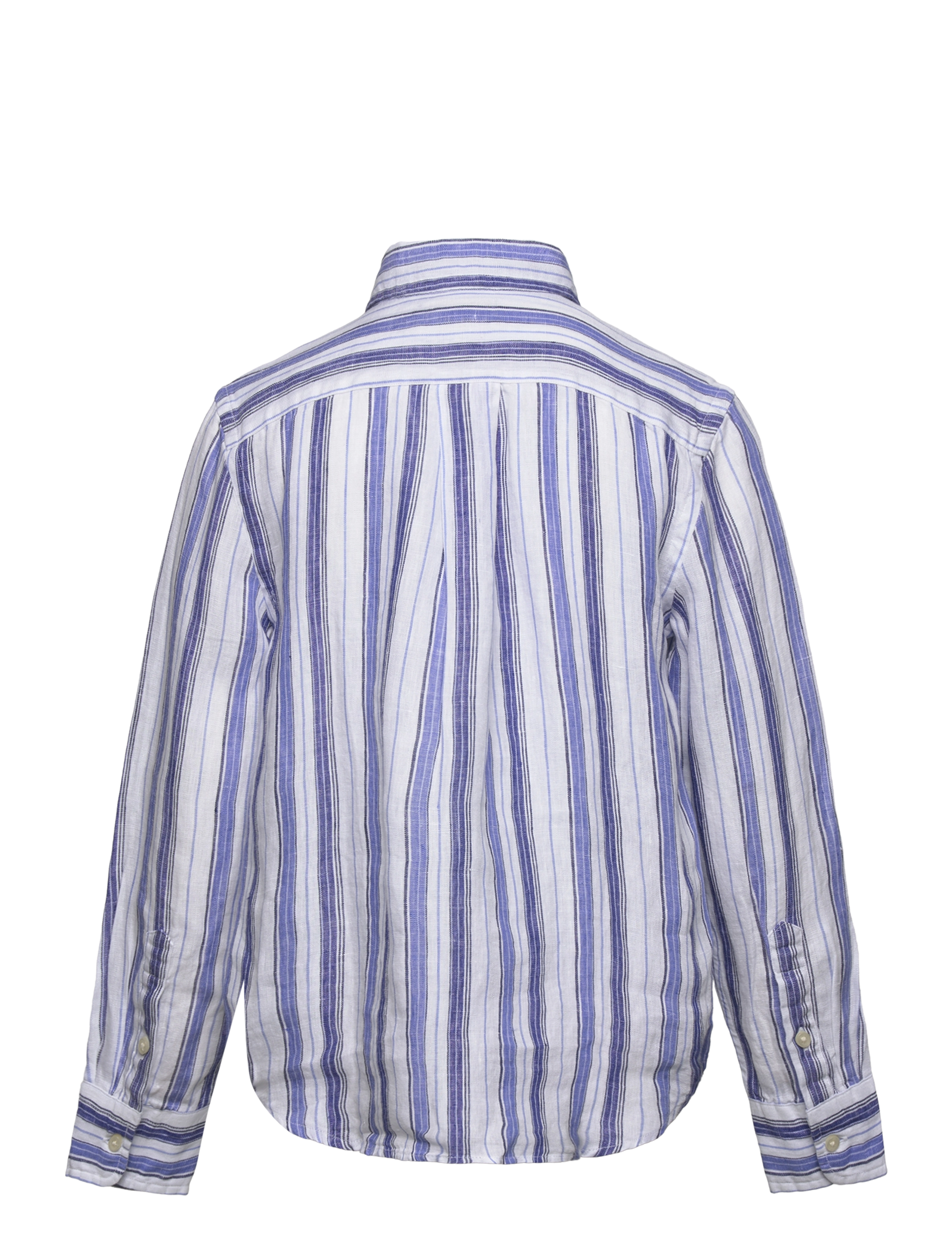 Ralph Lauren Kids - Plaid Linen Shirt - 6336 white blue m - 1