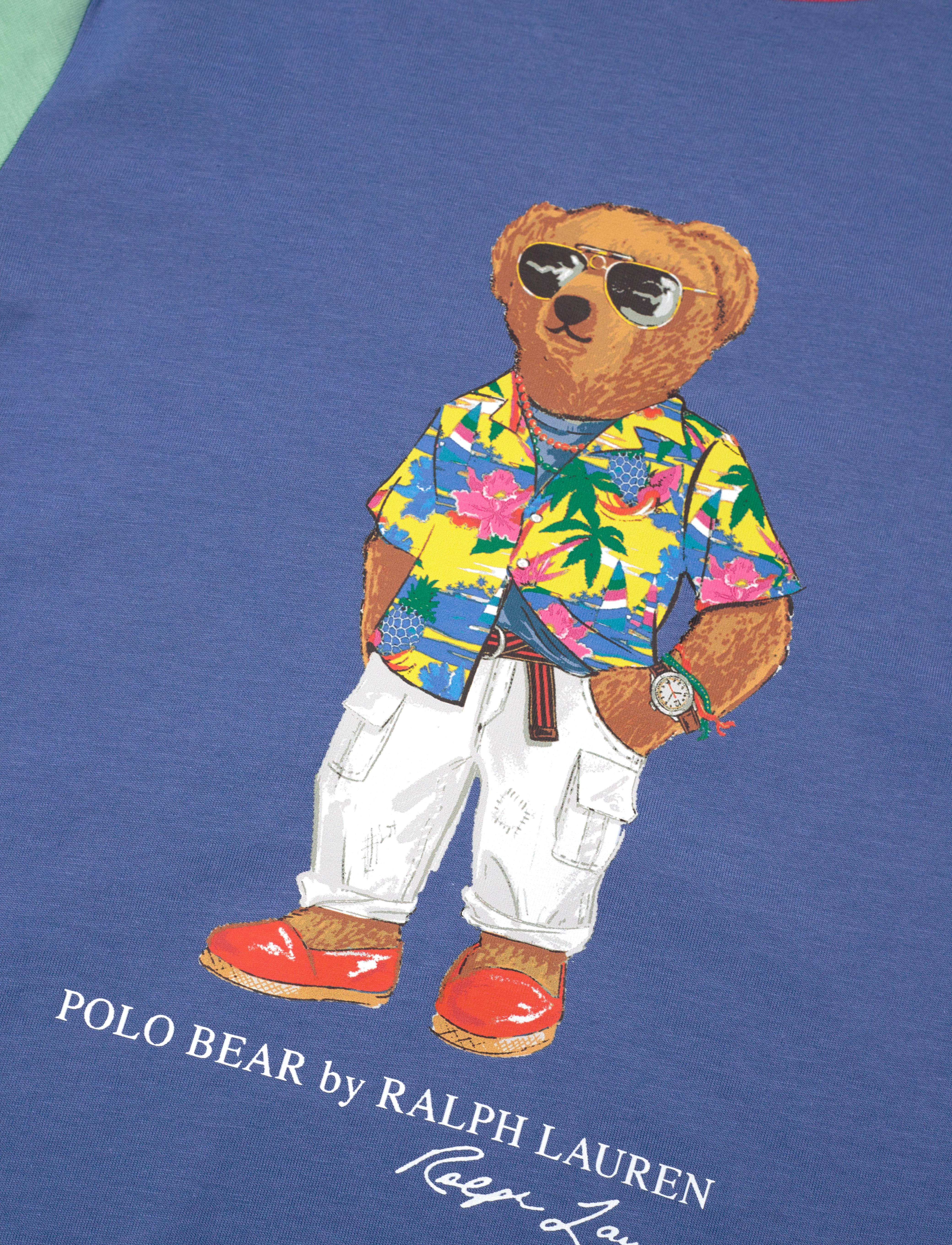 Ralph Lauren Kids - Polo Bear Color-Blocked Cotton Tee - sp24 clb55 bear f - 2