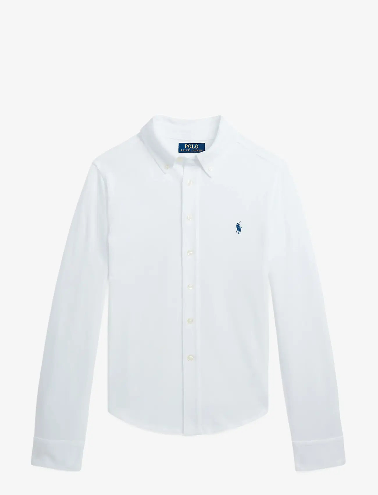 Ralph Lauren Kids - Featherweight Cotton Mesh Shirt - chemises à manches longues - white - 1