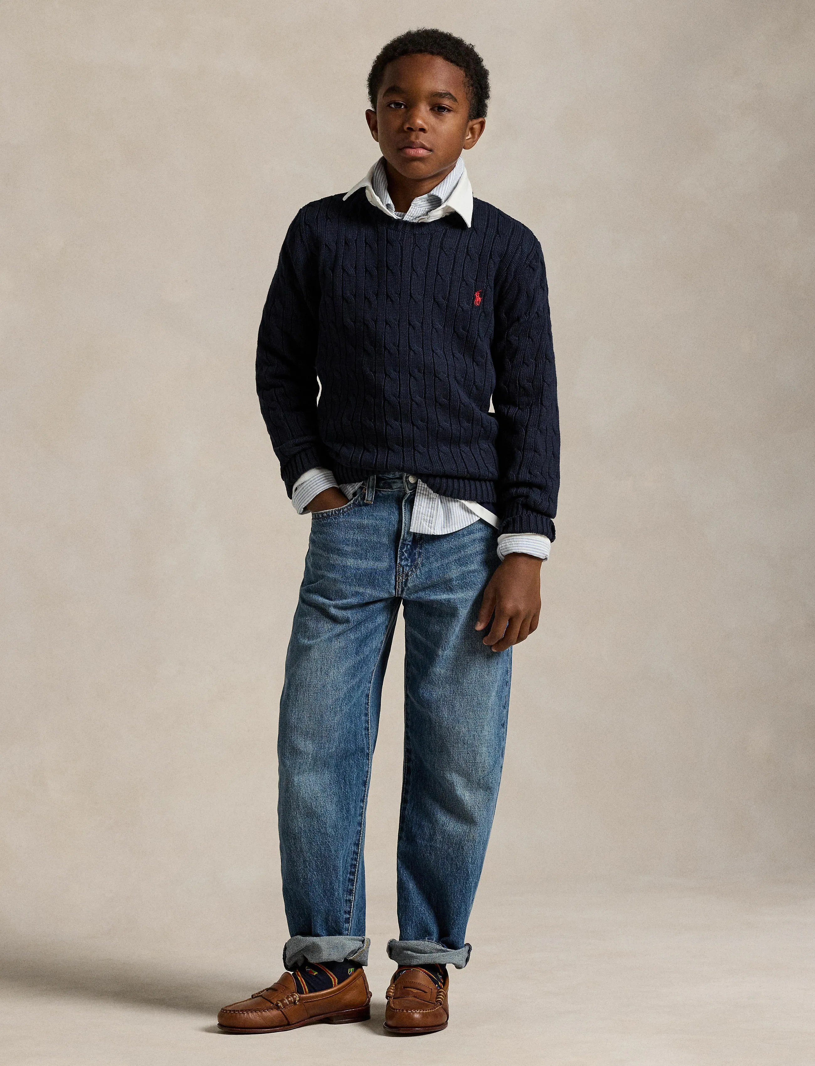 Ralph Lauren Kids - Lynwood Relaxed Fit Jean - pierson indigo - 4