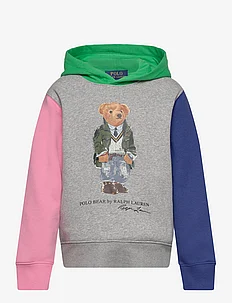Polo Bear Color-Blocked Fleece Hoodie, Ralph Lauren Kids