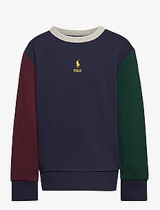 Color-Blocked Double-Knit Sweatshirt, Ralph Lauren Kids