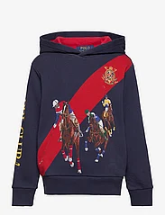 Ralph Lauren Kids - Fleece Graphic Hoodie - džemperiai su gobtuvu - newport navy mult - 0