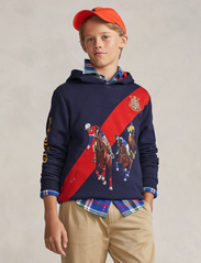 Ralph Lauren Kids - Fleece Graphic Hoodie - džemperiai su gobtuvu - newport navy mult - 2
