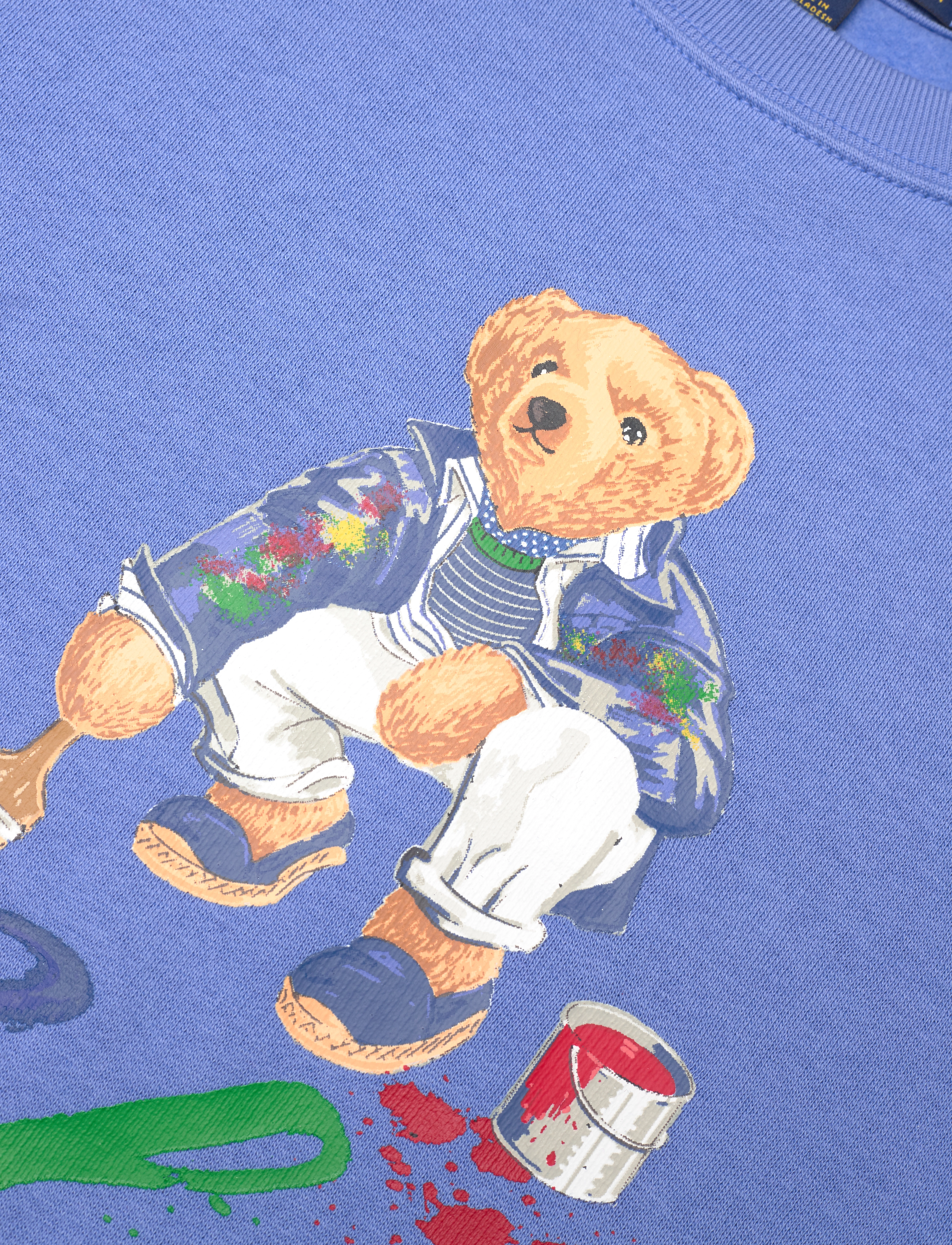 Ralph Lauren Kids - Polo Bear Fleece Sweatshirt - cr23 sumr blue co - 2