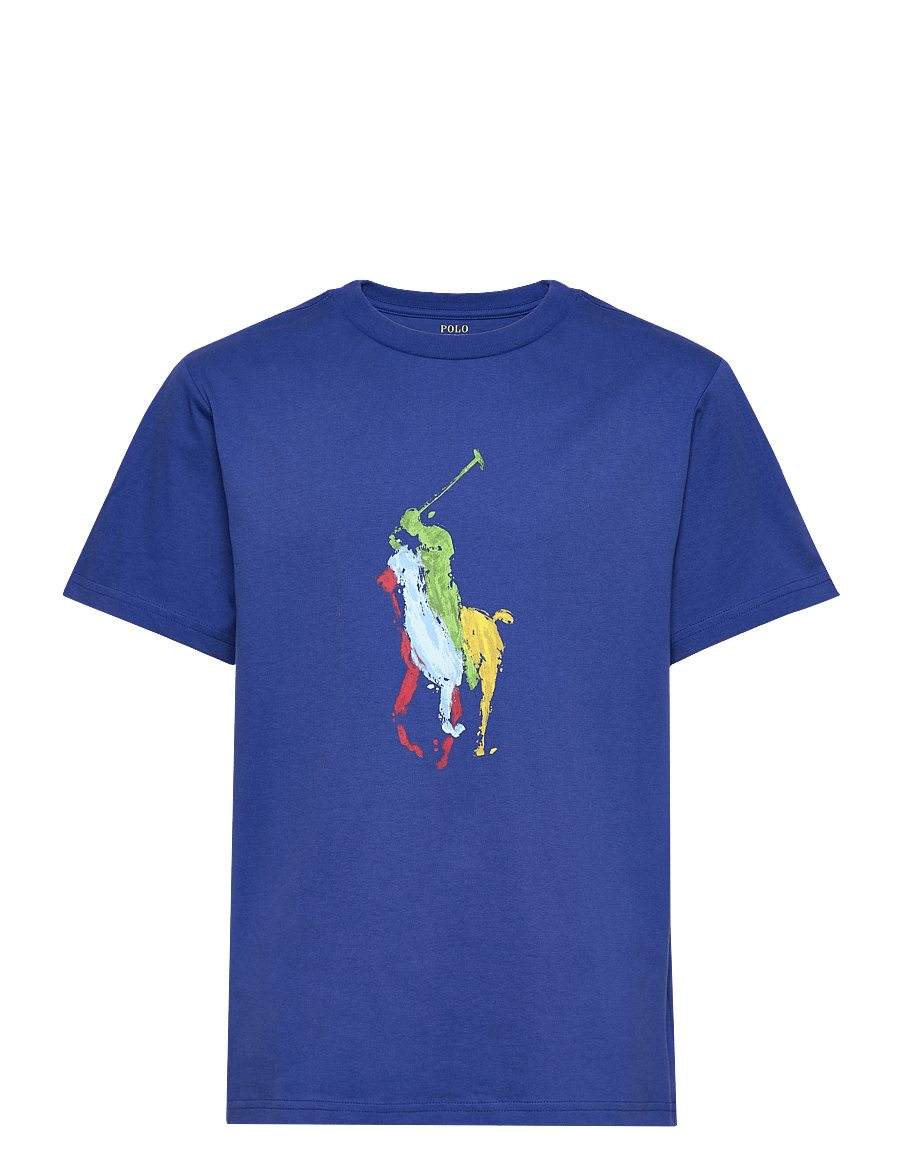 Ralph Lauren Kids - Big Pony Cotton Jersey Tee - sapphire star - 0