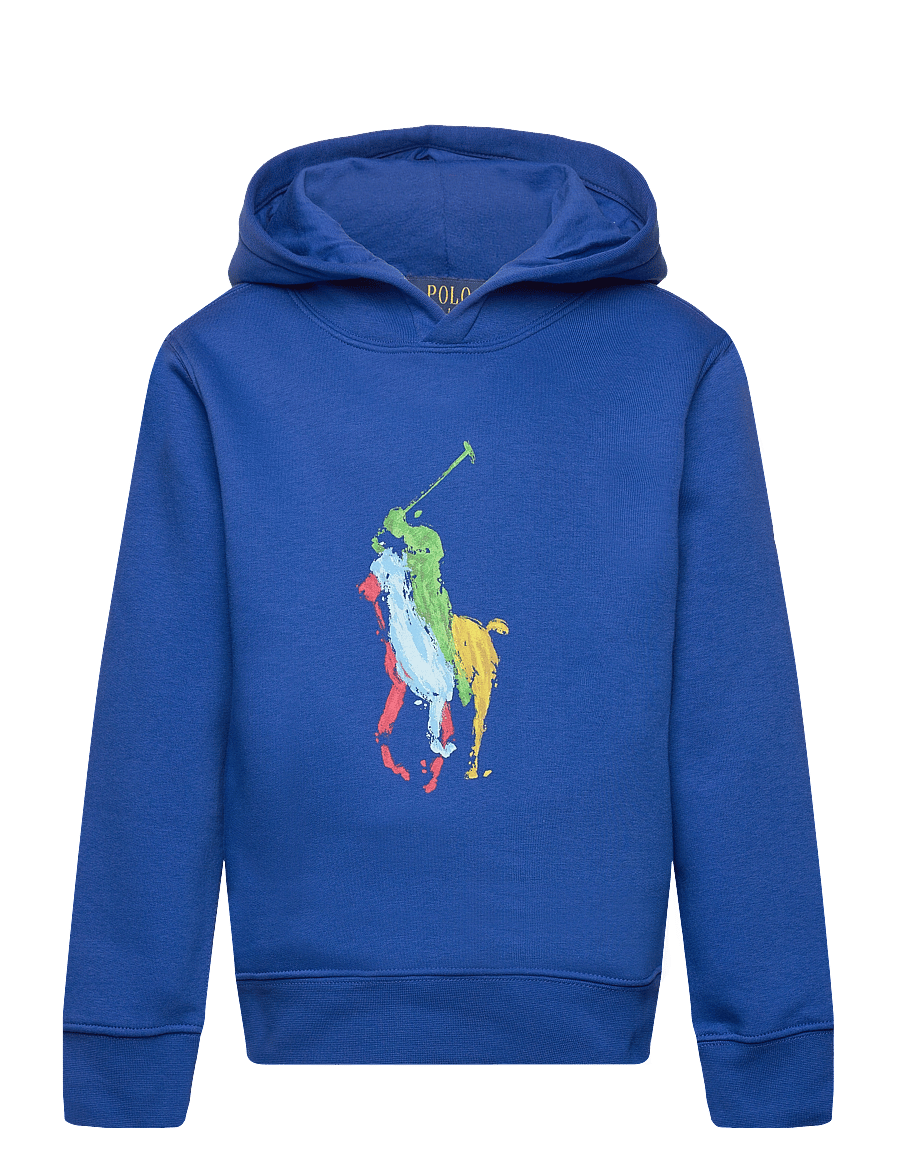 Ralph Lauren Kids - Big Pony Fleece Hoodie - sapphire star - 0