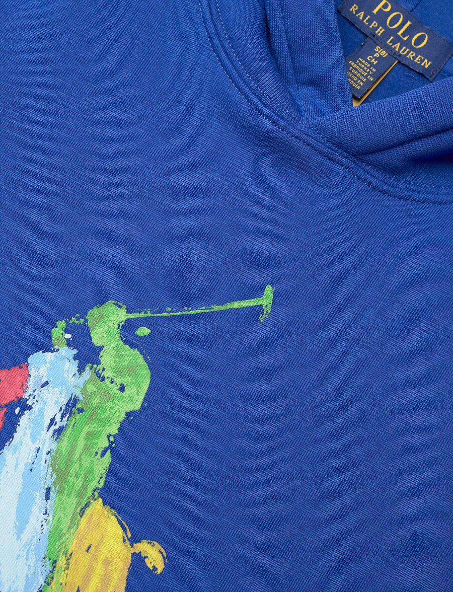 Ralph Lauren Kids - Big Pony Fleece Hoodie - sapphire star - 2