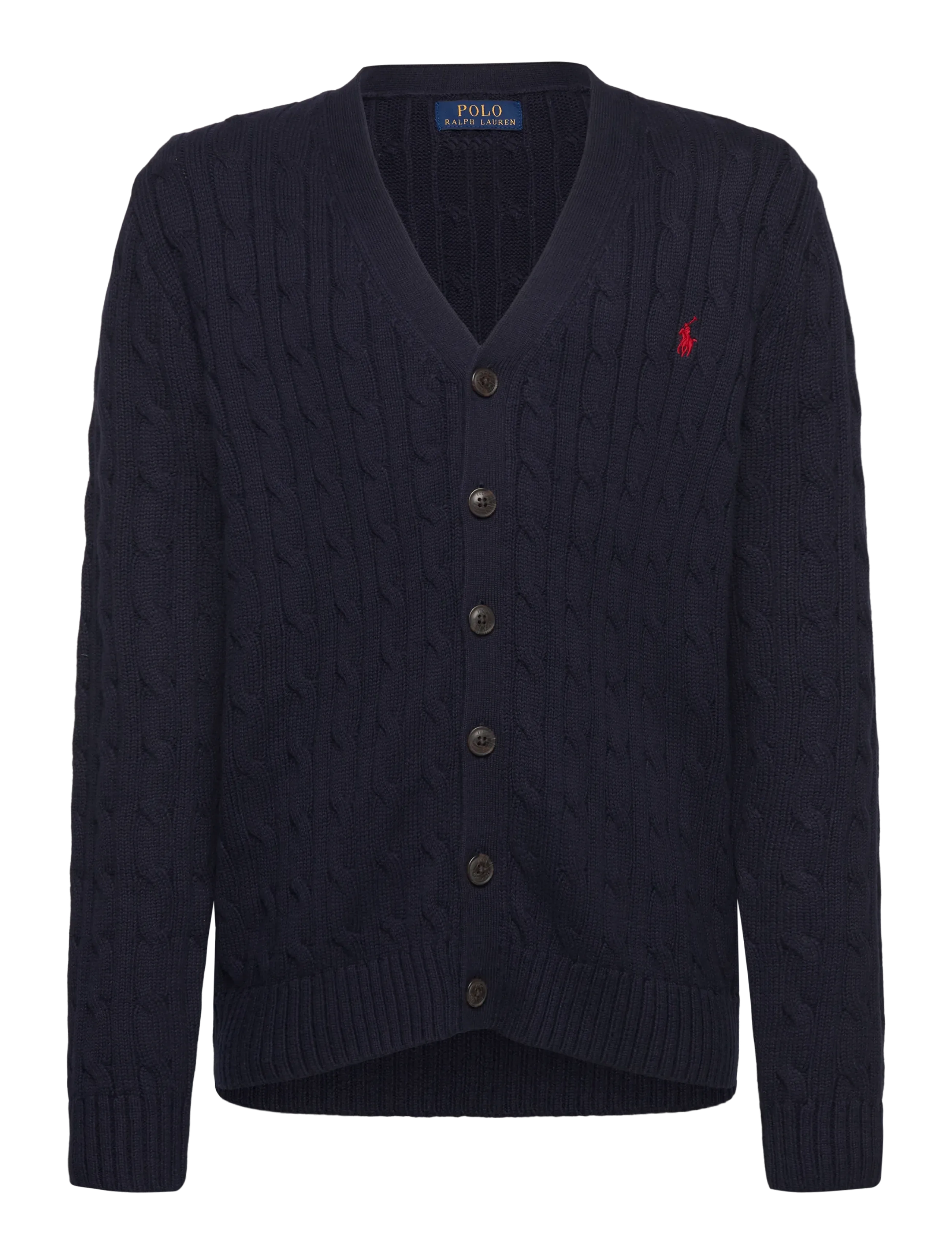Ralph Lauren Kids Cable-Knit Cotton V-Neck Cardigan - Strickmode - RL NAVY/C3807 / navy