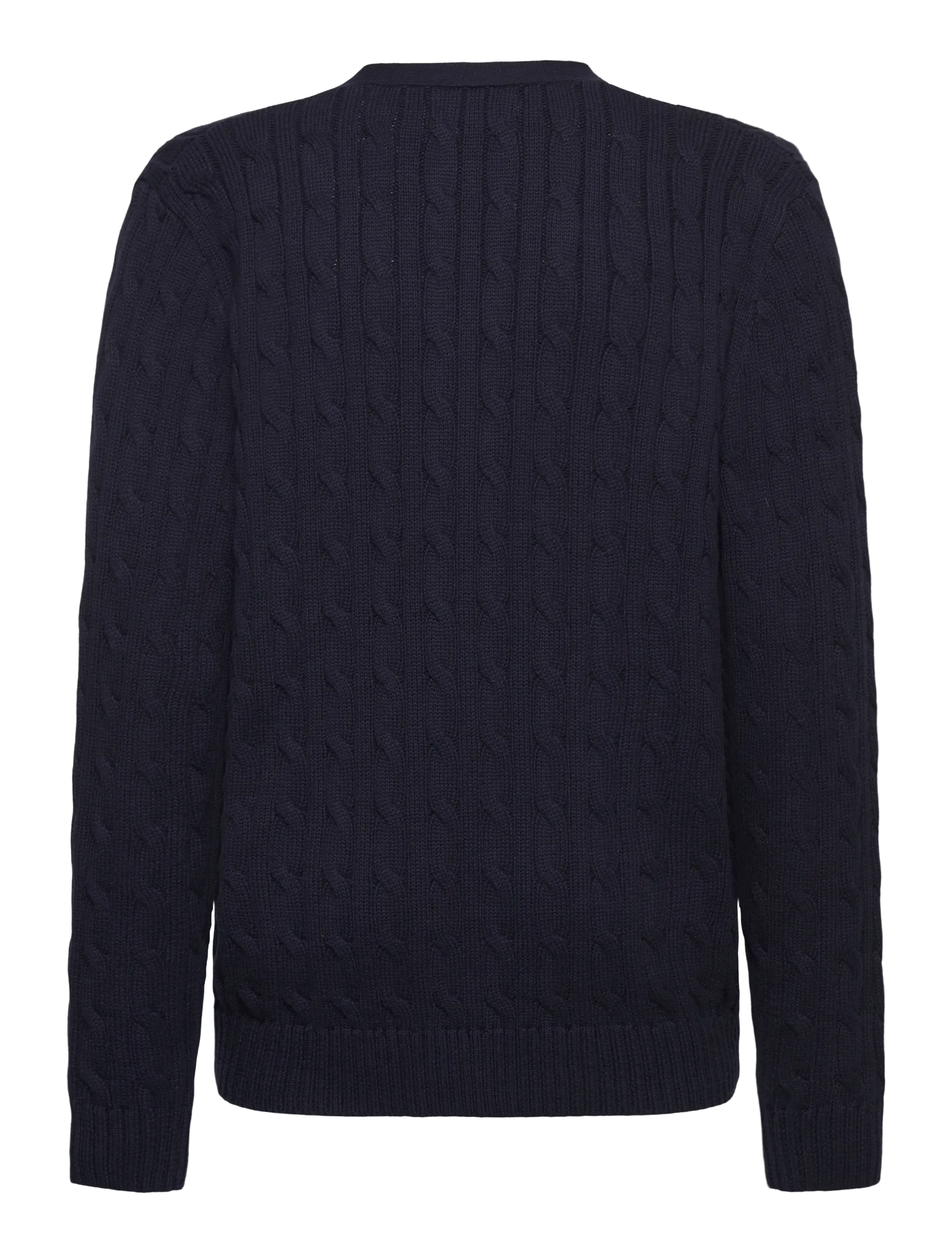 Ralph Lauren Kids - Cable-Knit Cotton V-Neck Cardigan - rl navy/c3807 - 1