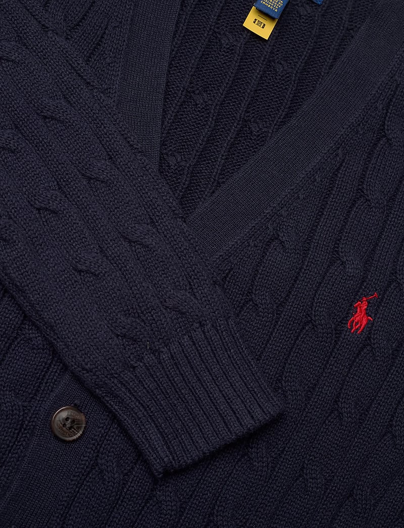 Ralph Lauren Kids - Cable-Knit Cotton V-Neck Cardigan - cardigans - rl navy/c3807 - 2