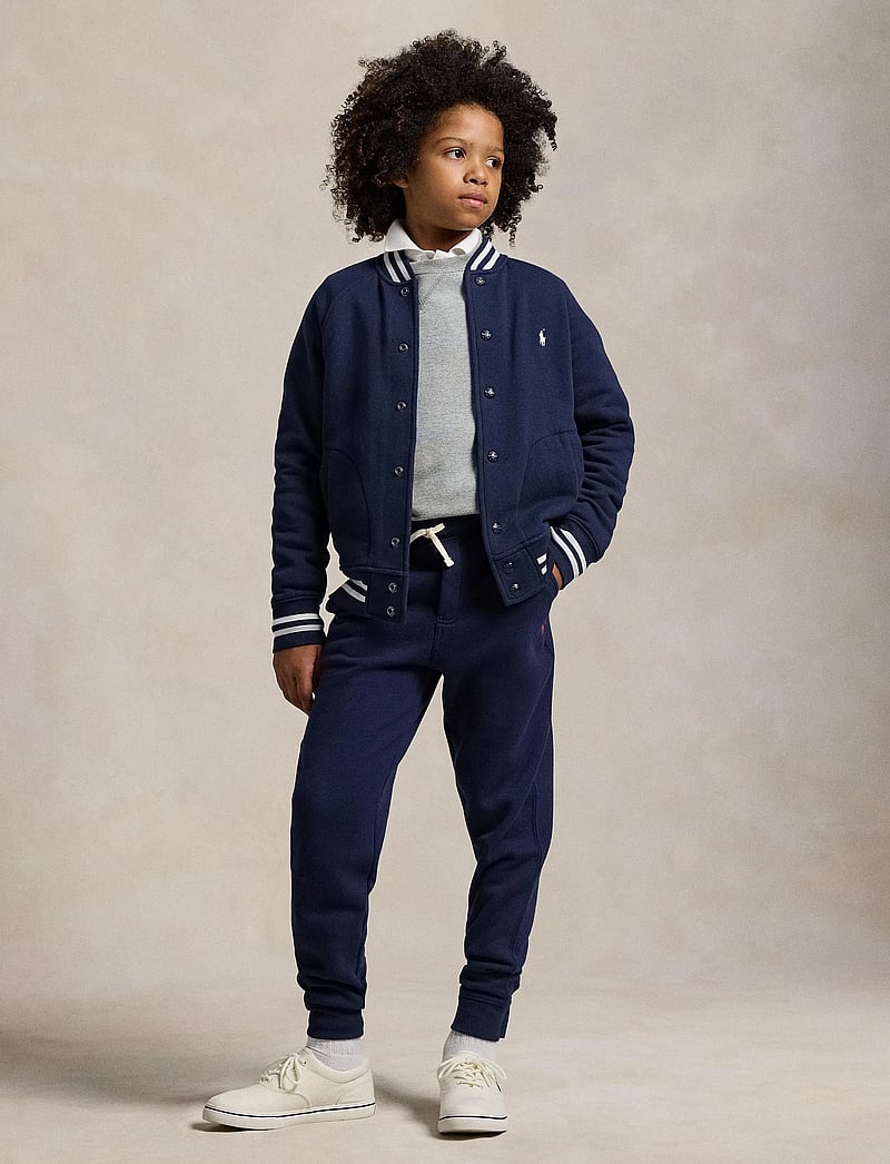 Ralph Lauren Kids - Fleece Baseball Jacket - lette jakker - refined navy/c173 - 0