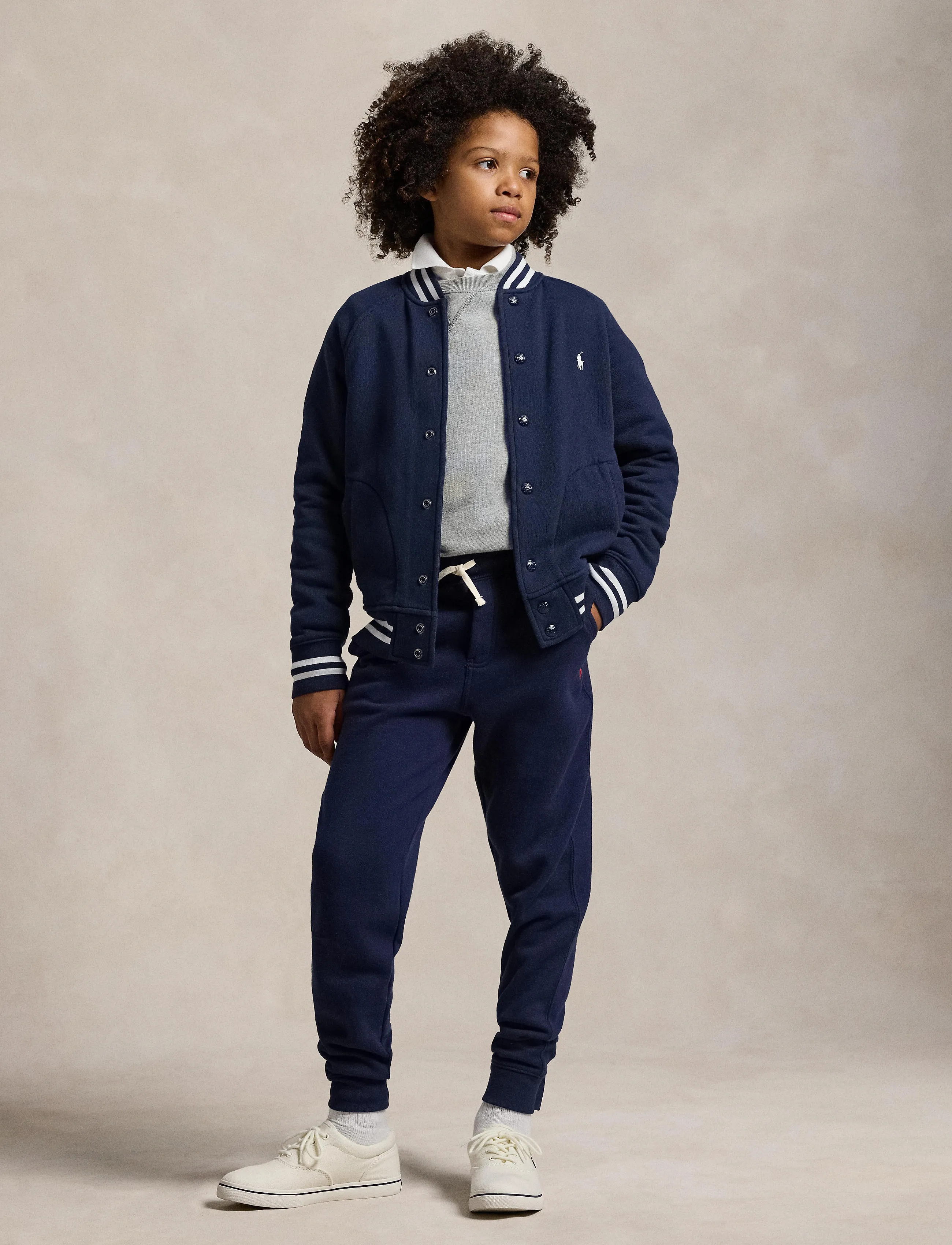 Ralph Lauren Kids Fleece Baseball Jacket - Jacken - REFINED NAVY/C173 / navy