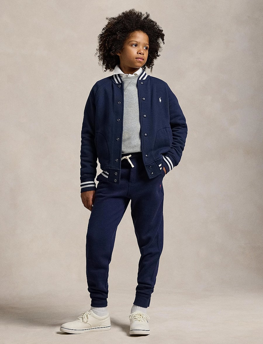 Ralph Lauren Kids - Fleece Baseball Jacket - vestes legères - refined navy/c173 - 0