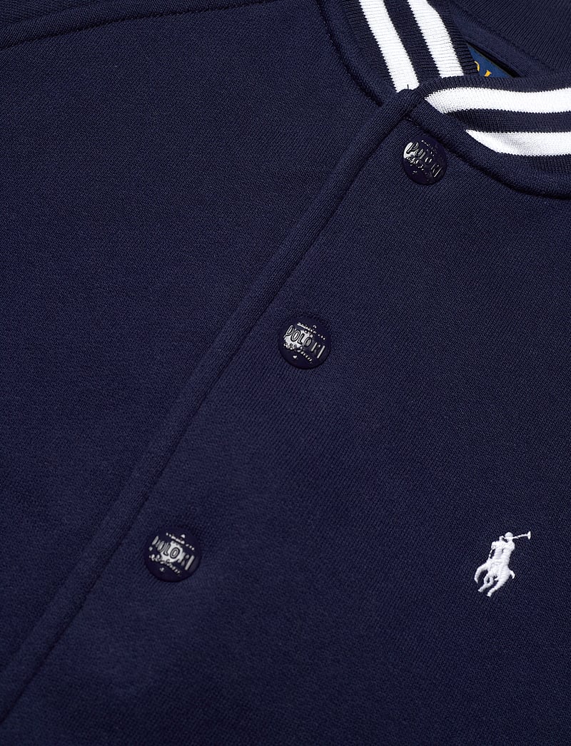 Ralph Lauren Kids - Fleece Baseball Jacket - lette jakker - refined navy/c173 - 5