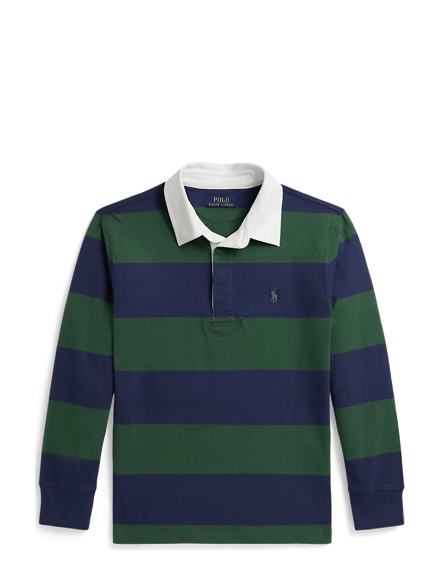 Ralph Lauren Kids - The Iconic Rugby Shirt - langärmelig poloshirt - verano green/rustic navy - 0