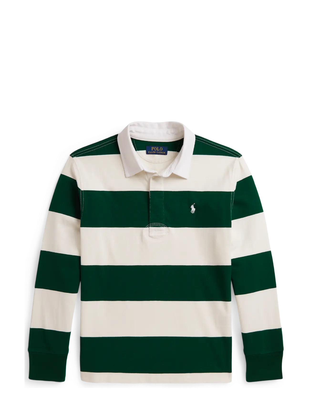 Ralph Lauren Kids - The Iconic Rugby Shirt - langærmede poloer - hunter green/nevis - 1