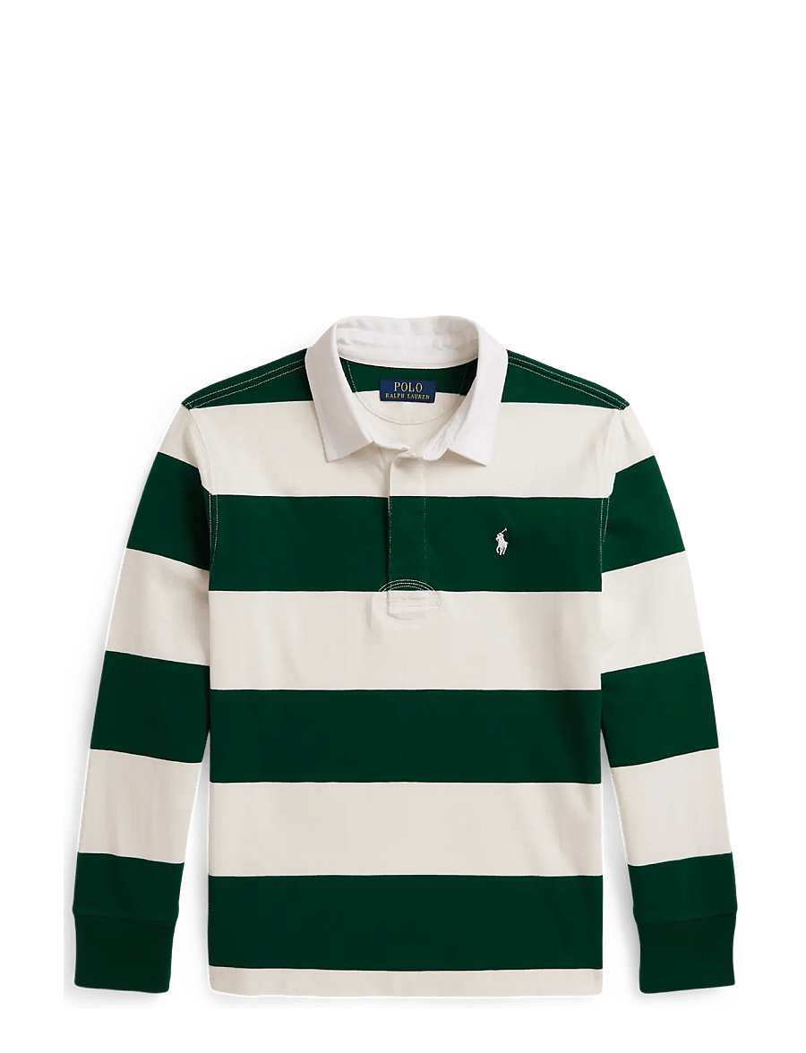 Ralph Lauren Kids - The Iconic Rugby Shirt - langærmede poloer - hunter green/nevis - 1