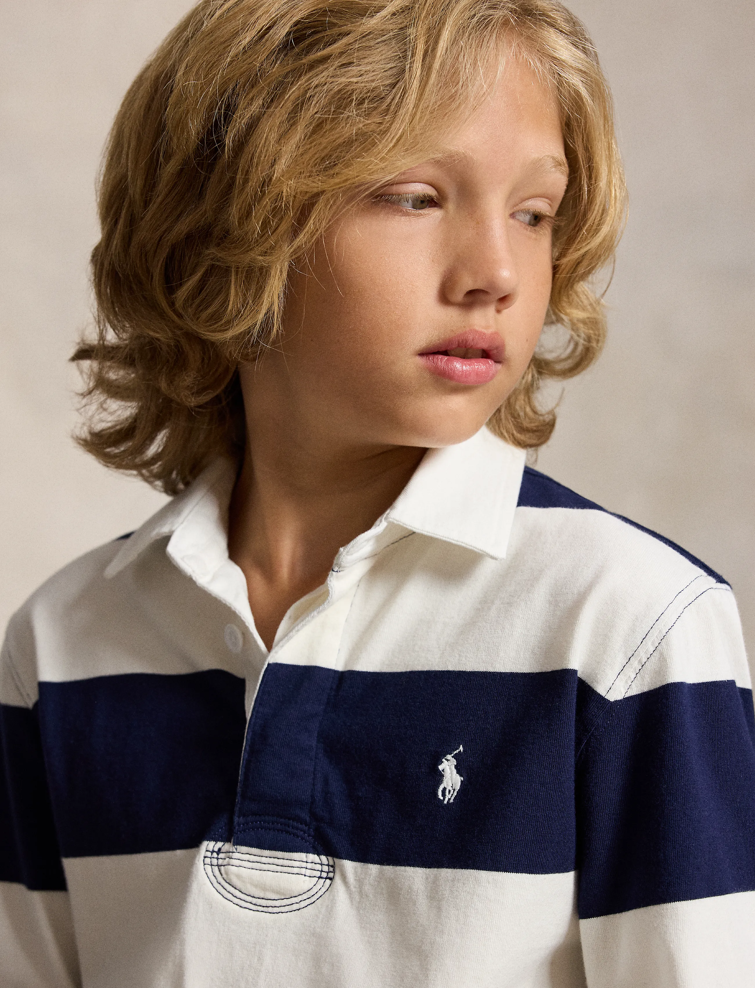 Ralph Lauren Kids - The Iconic Rugby Shirt - pikkade varrukatega polod - refined navy/nevis - 3