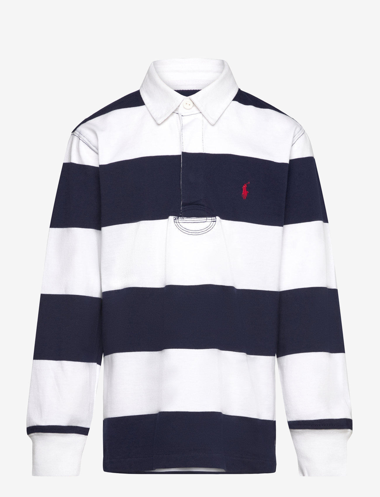 Ralph Lauren Kids - The Iconic Rugby Shirt - langærmede poloer - white/cruise navy - 1