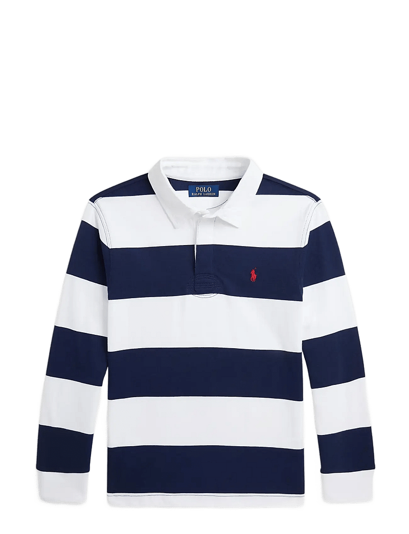 Ralph Lauren Kids - The Iconic Rugby Shirt - langärmelig poloshirt - white/cruise navy - 1