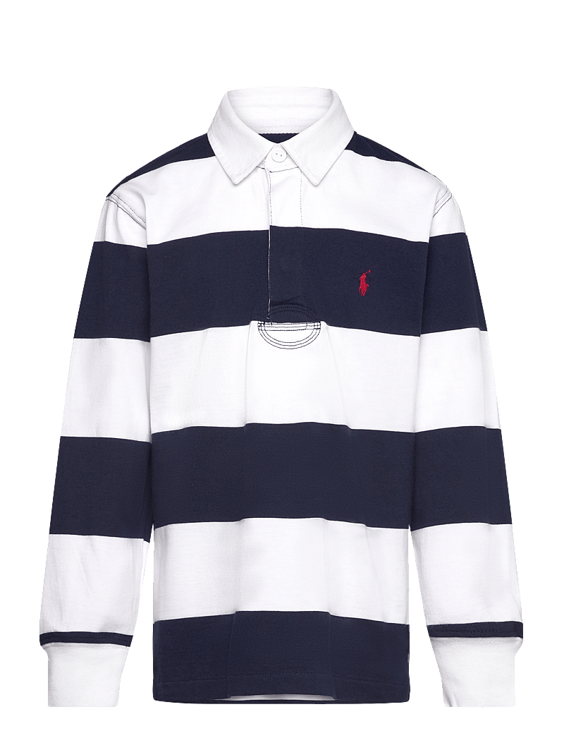 Ralph Lauren Kids - The Iconic Rugby Shirt - langærmede poloer - white/cruise navy - 1