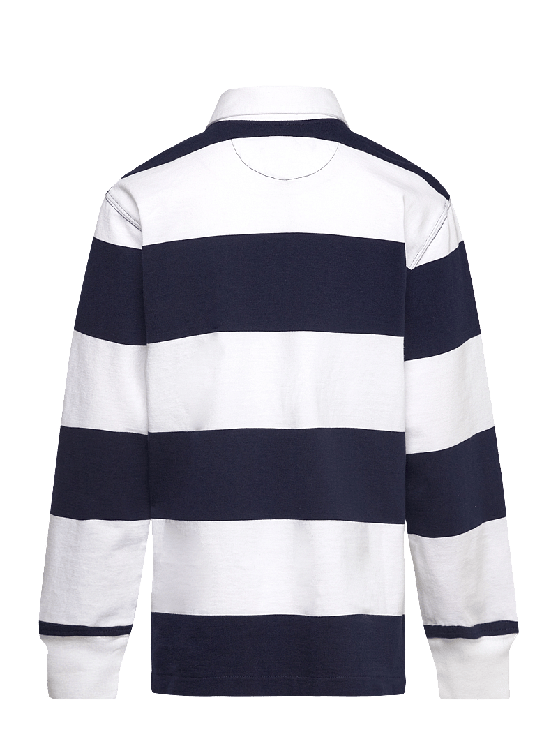 Ralph Lauren Kids - The Iconic Rugby Shirt - langærmede poloer - white/cruise navy - 2