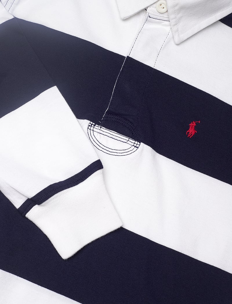 Ralph Lauren Kids - The Iconic Rugby Shirt - langærmede poloer - white/cruise navy - 5