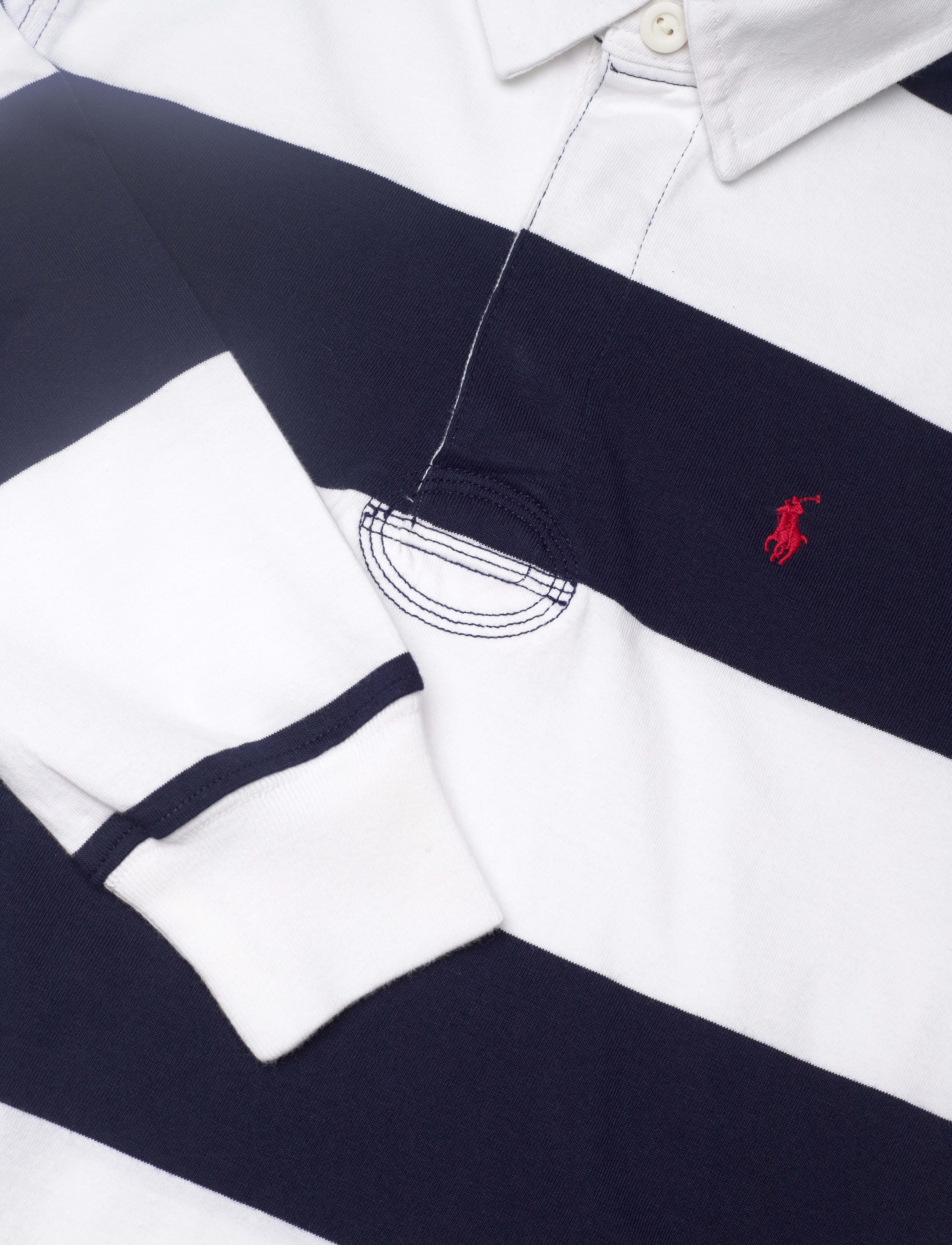 Ralph Lauren Kids - The Iconic Rugby Shirt - polos à manches longues - white/cruise navy - 5