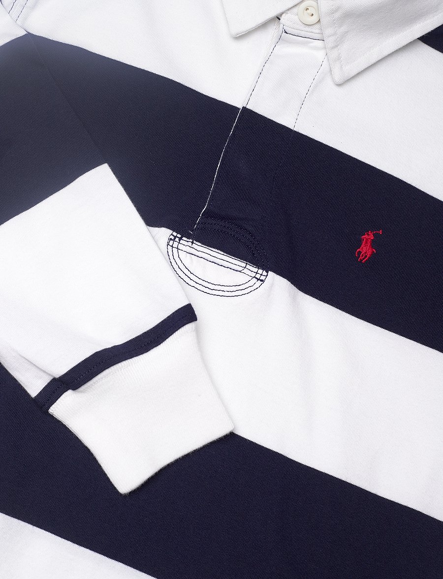 Ralph Lauren Kids - The Iconic Rugby Shirt - polos à manches longues - white/cruise navy - 5