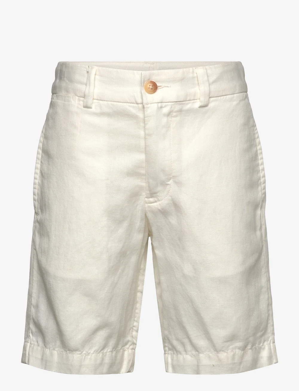 Ralph Lauren Kids - Straight Fit Linen-Cotton Short - „chino“ stiliaus šortai - deckwash white - 0