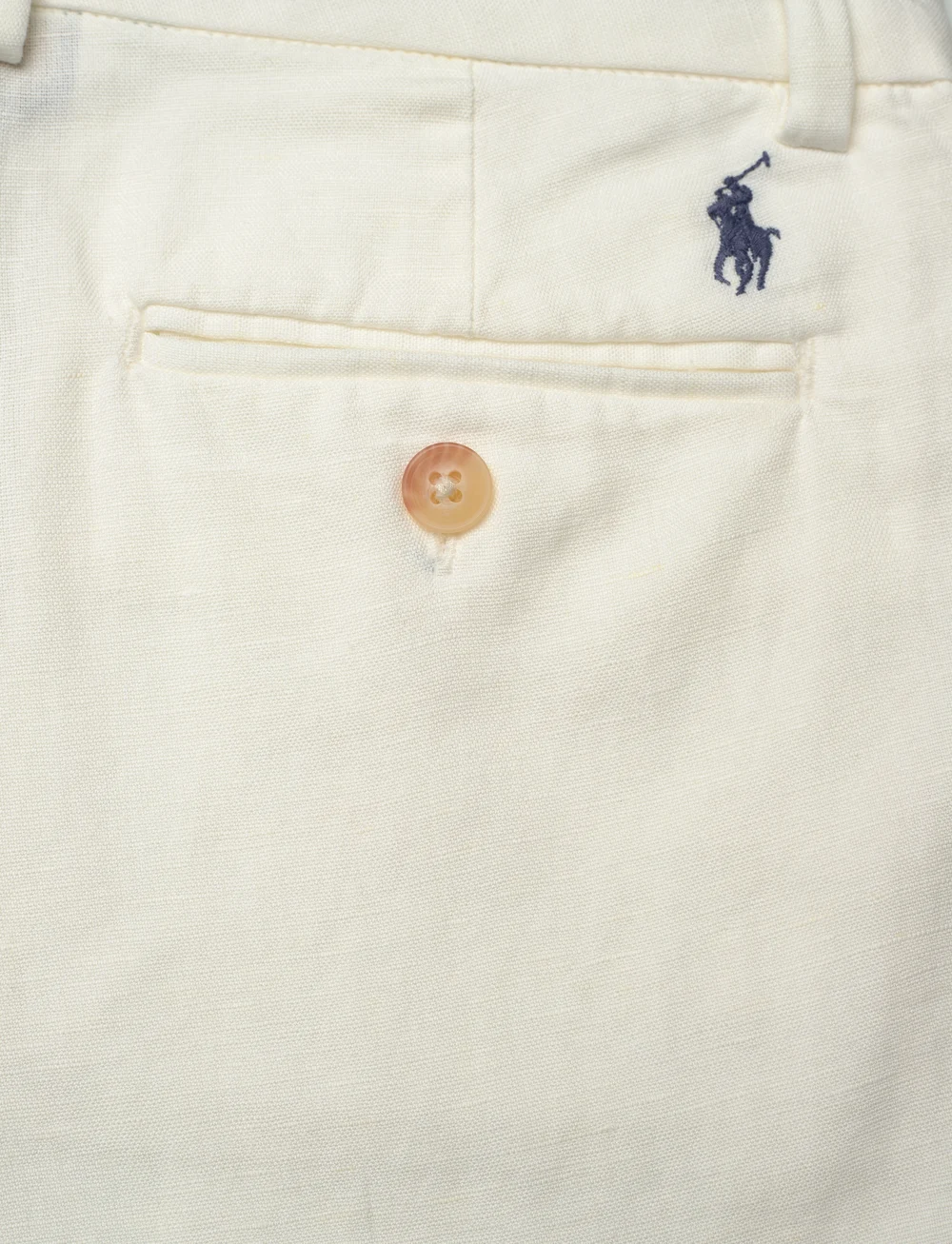 Ralph Lauren Kids - Straight Fit Linen-Cotton Short - „chino“ stiliaus šortai - deckwash white - 4