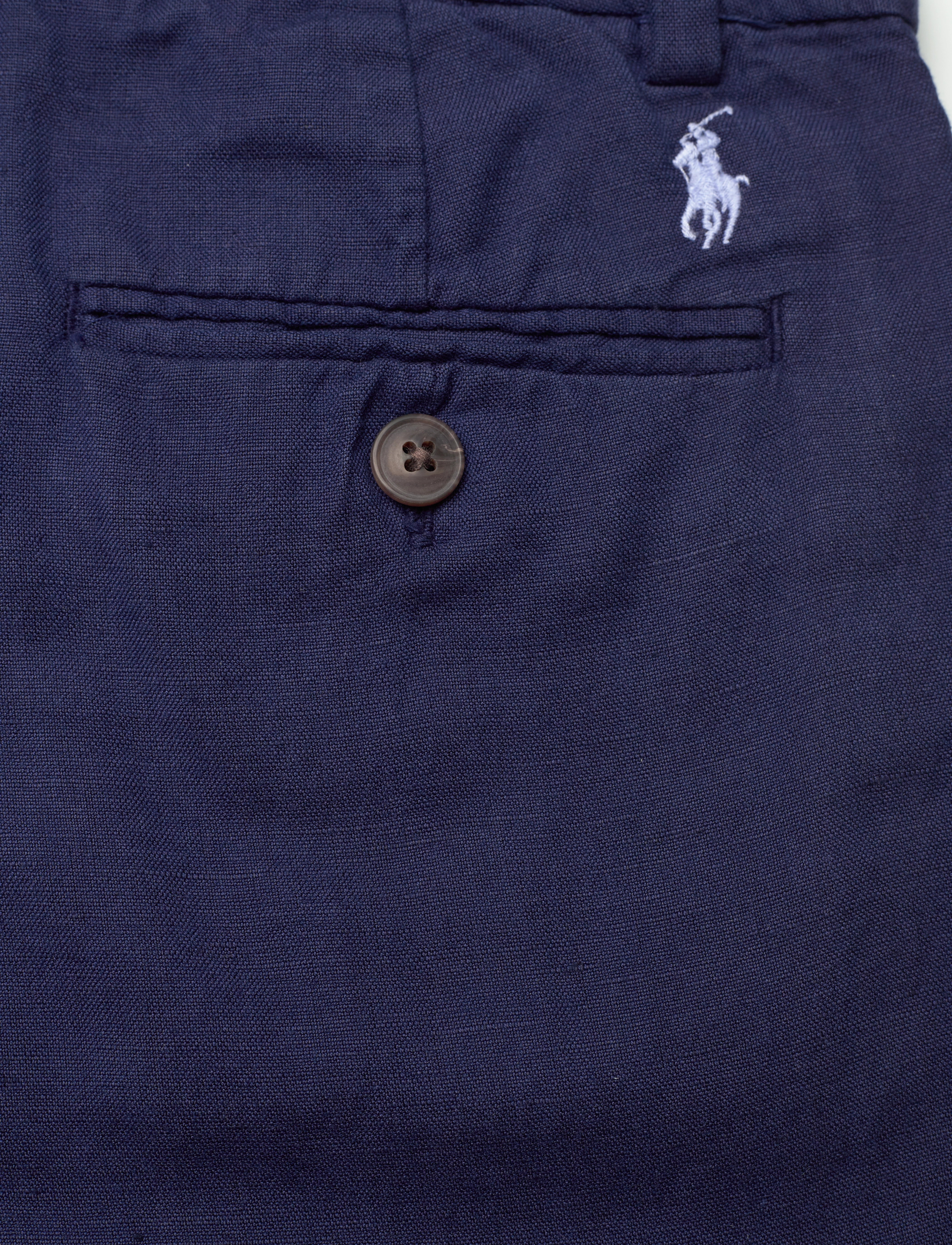 Ralph Lauren Kids - Straight Fit Linen-Cotton Short - chino shorts - newport navy - 4