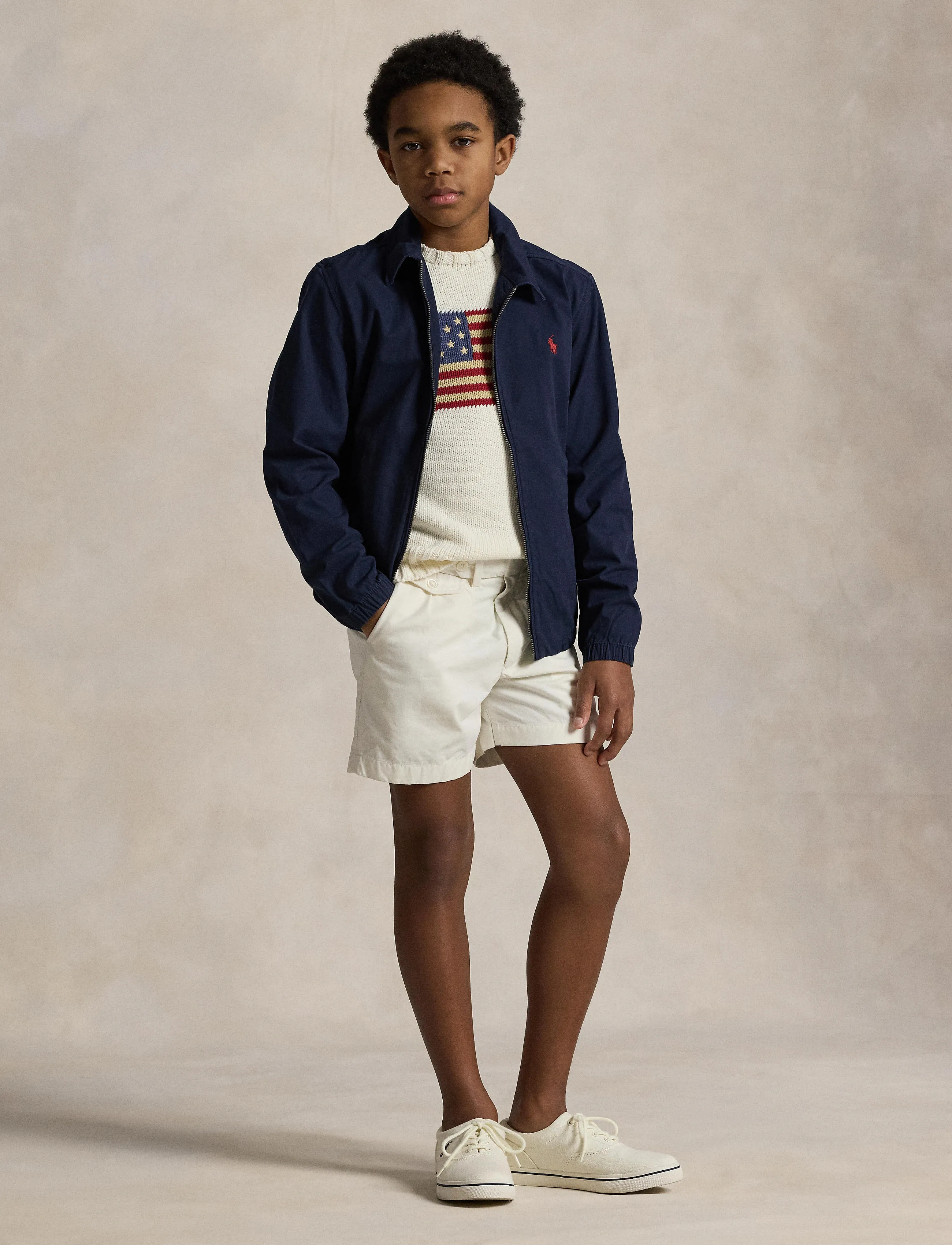 Ralph Lauren Kids - The Bayport Cotton Poplin Jacket - vestes legères - newport navy - 4