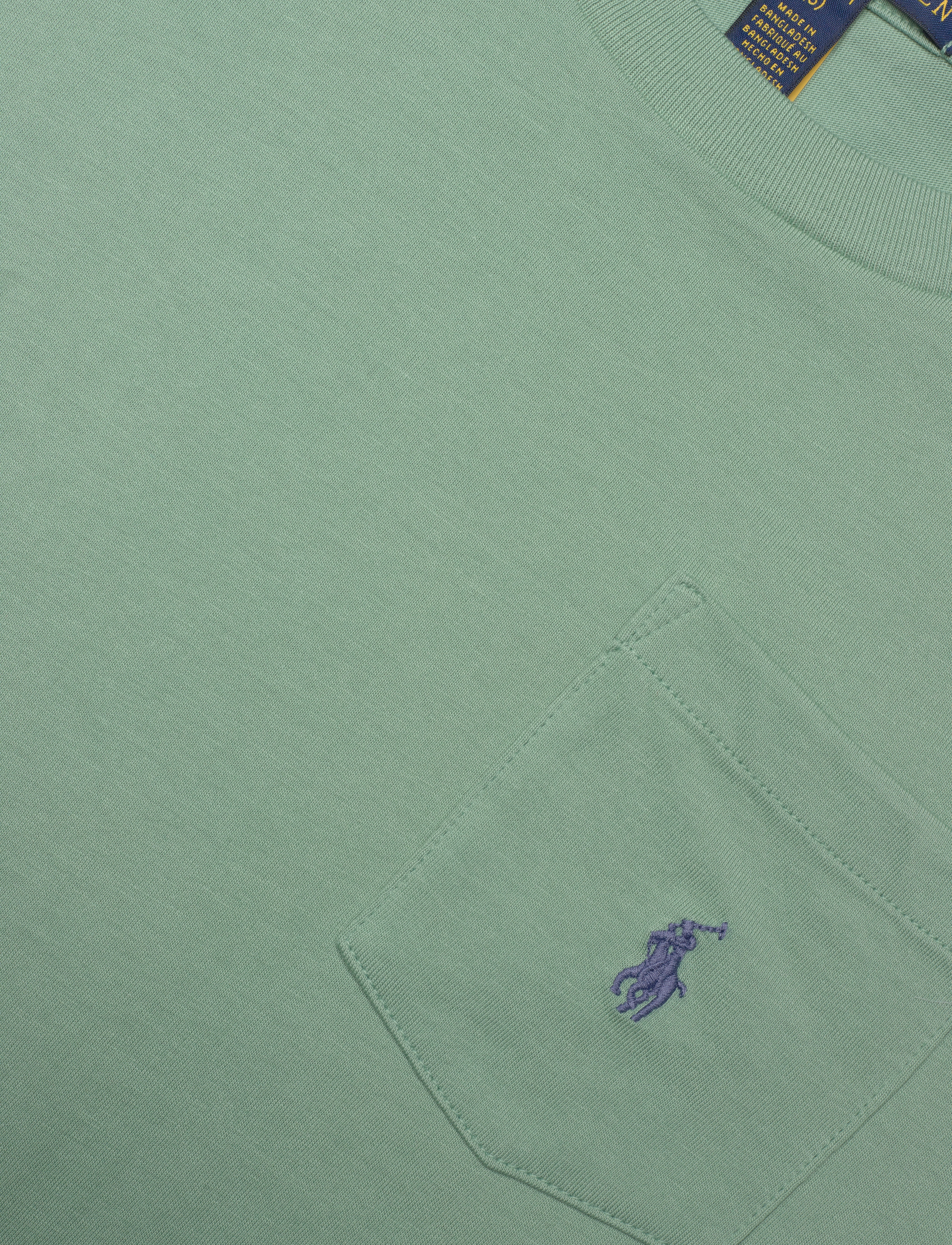 Ralph Lauren Kids - Cotton Jersey Pocket Tee - faded mint/c7532 - 2