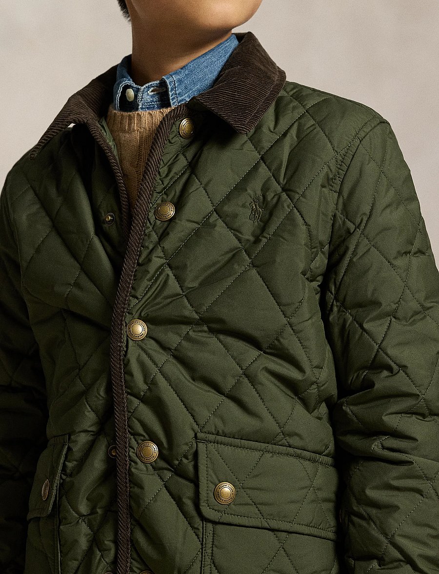 Ralph Lauren Kids - Hooded Barn Jacket - steppjacken - company olive/c8496 - 2