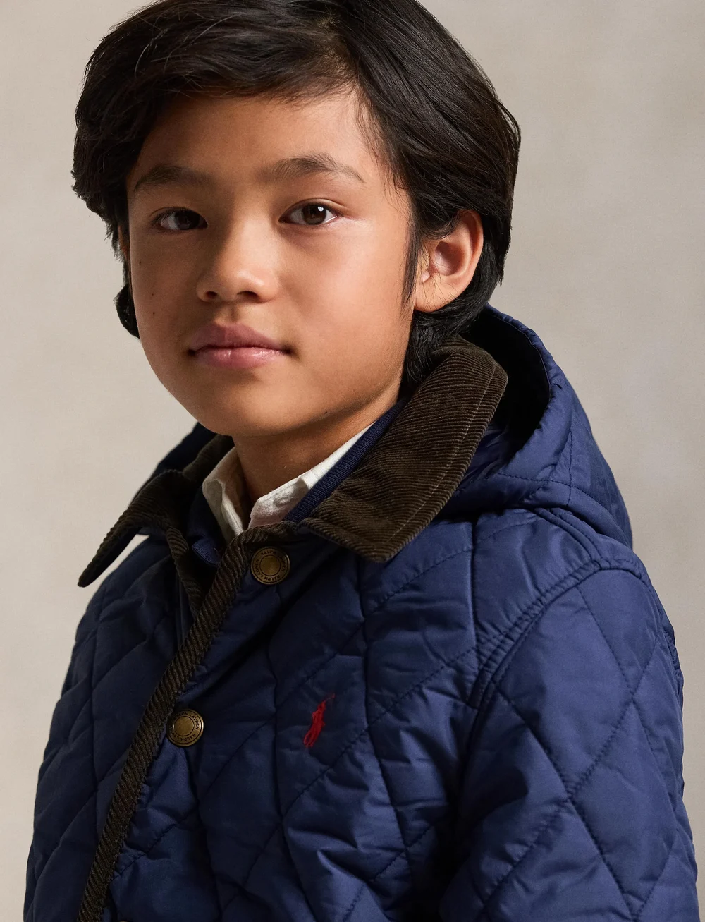 Ralph Lauren Kids - MATTE FINE POLY-KMPT BRN JKT-OW-BOM - vestes matelassées - newport navy - 3