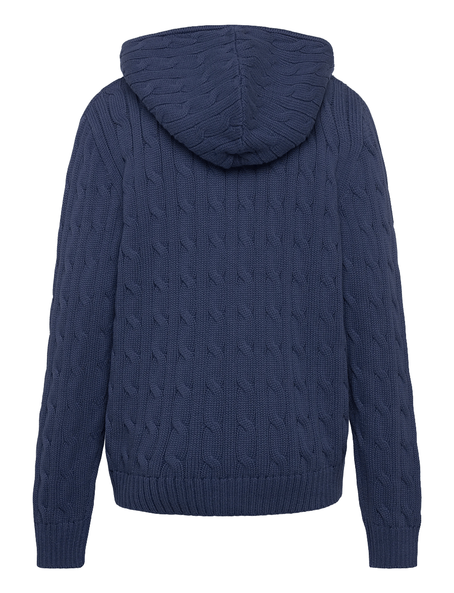 Ralph Lauren Kids - Cable Cotton Hooded Full-Zip Sweater - kapuzenpullover - old royal/c3374 - 1