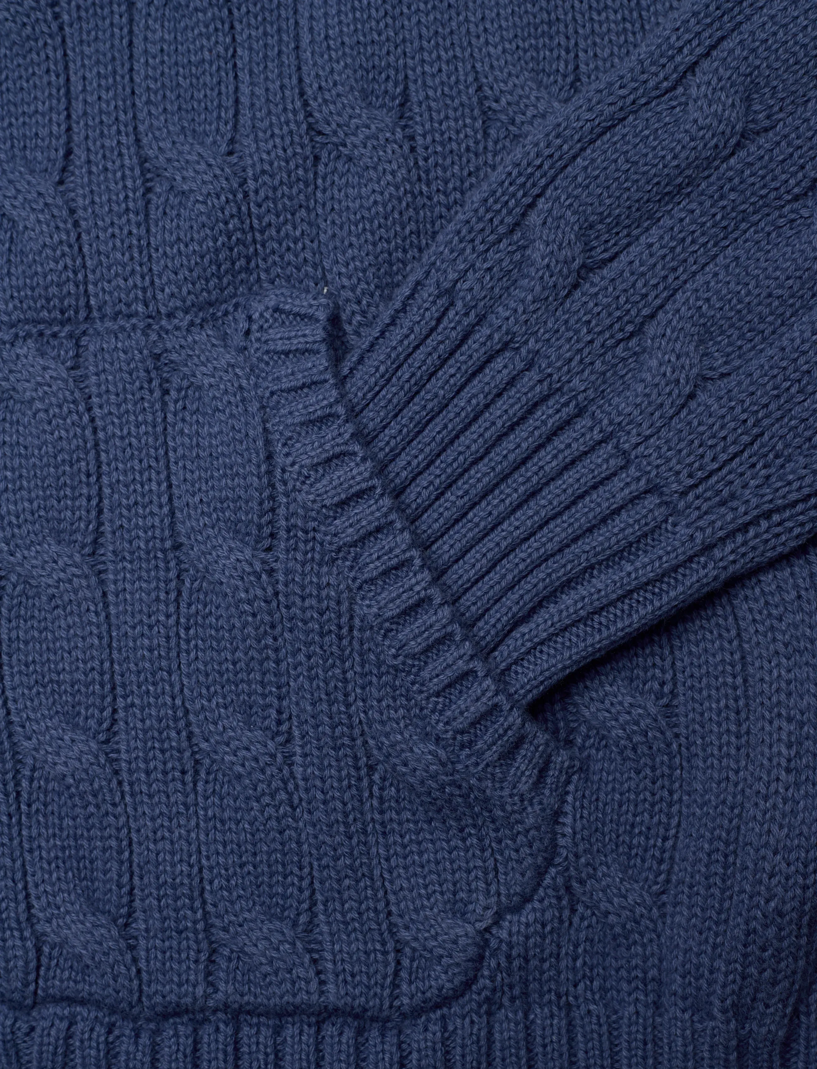 Ralph Lauren Kids - Cable Cotton Hooded Full-Zip Sweater - džemperiai su gobtuvu - old royal/c3374 - 3