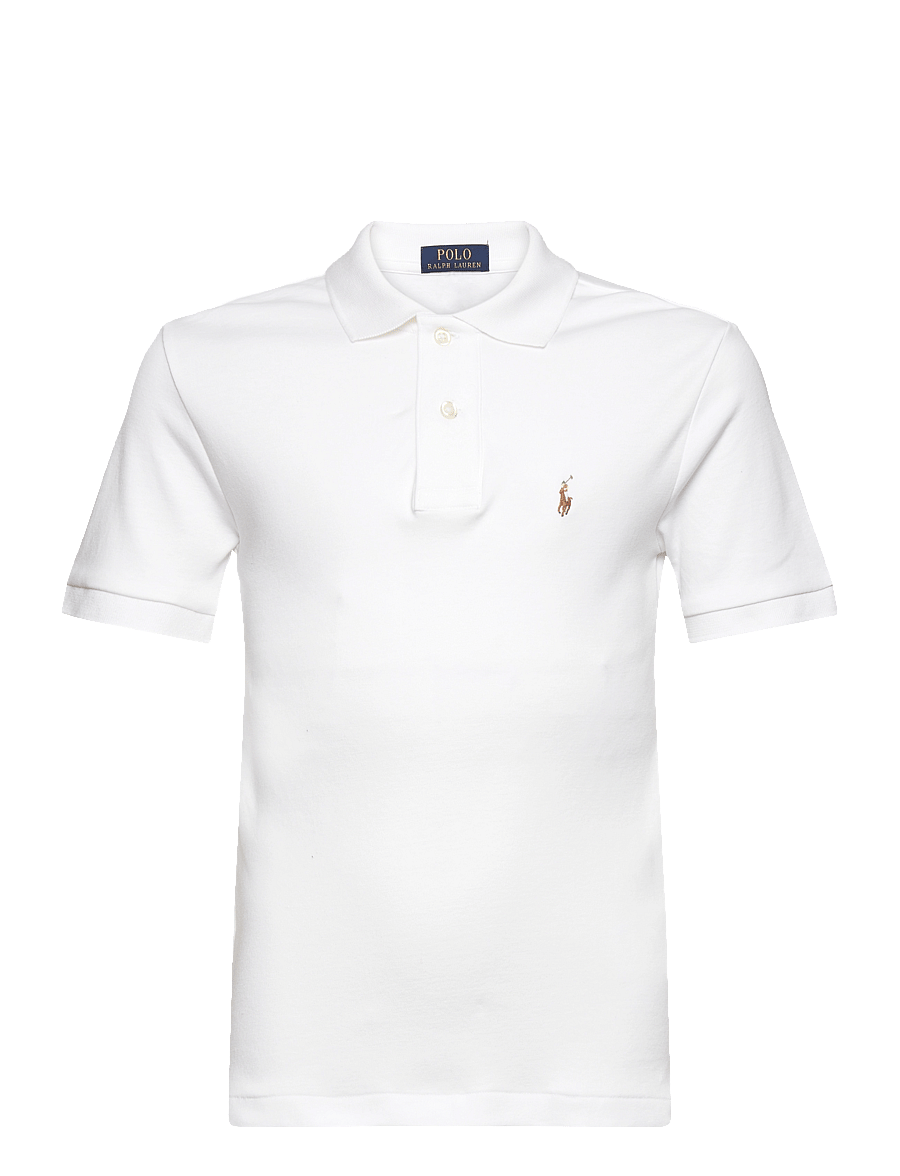 Ralph Lauren Kids - Soft Cotton Polo Shirt - kortärmade pikéer - white - 0