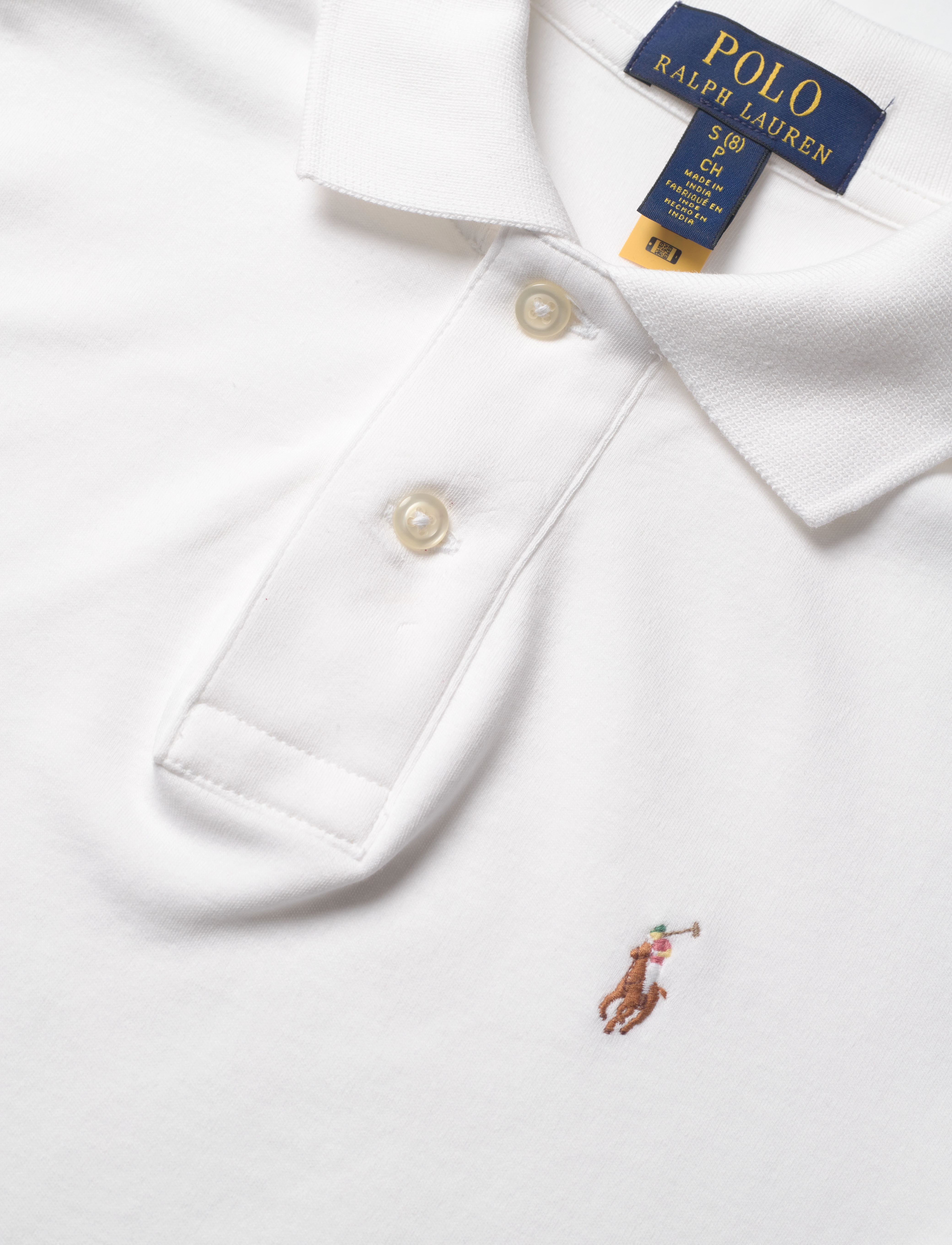 Ralph Lauren Kids - 50/1 INTERLOCK-SSKCMULTPPM1-KN-PSH - kortærmede poloer - white - 2