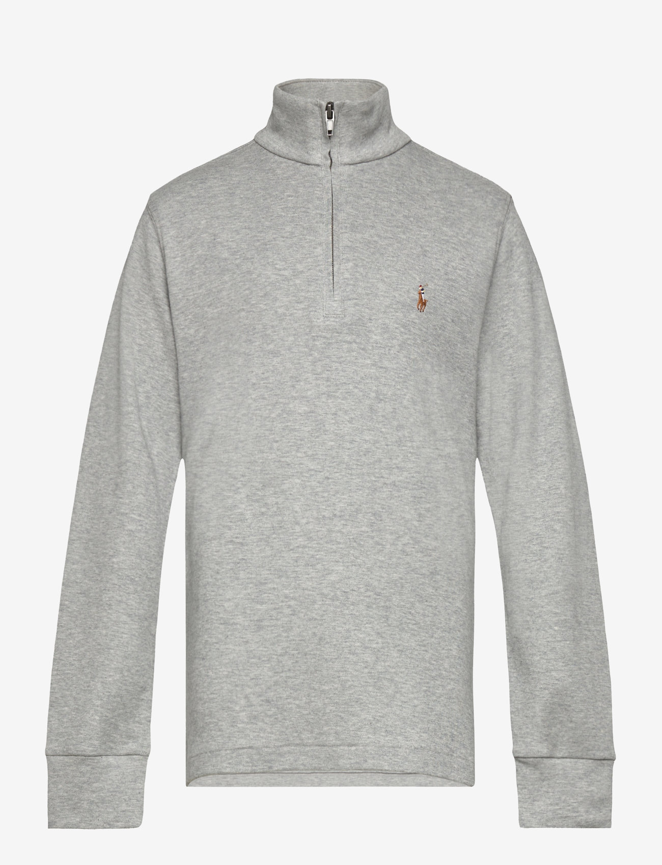Ralph Lauren Kids - Cotton Interlock Quarter-Zip Pullover - andover heather - 0