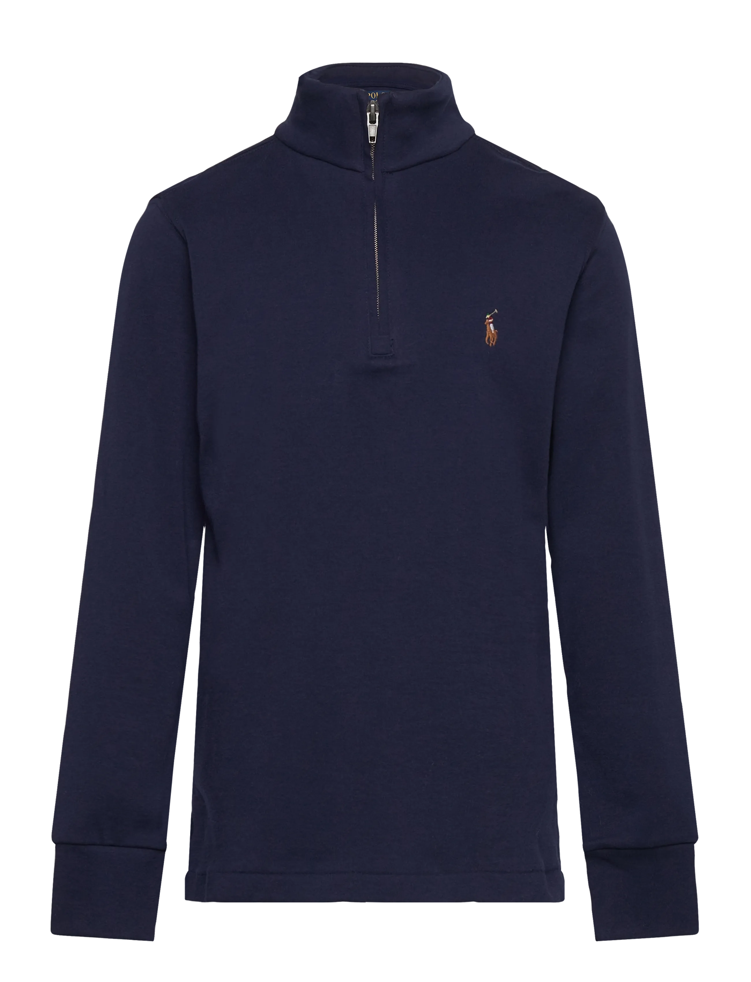Ralph Lauren Kids - Cotton Interlock Quarter-Zip Pullover - refined navy - 1