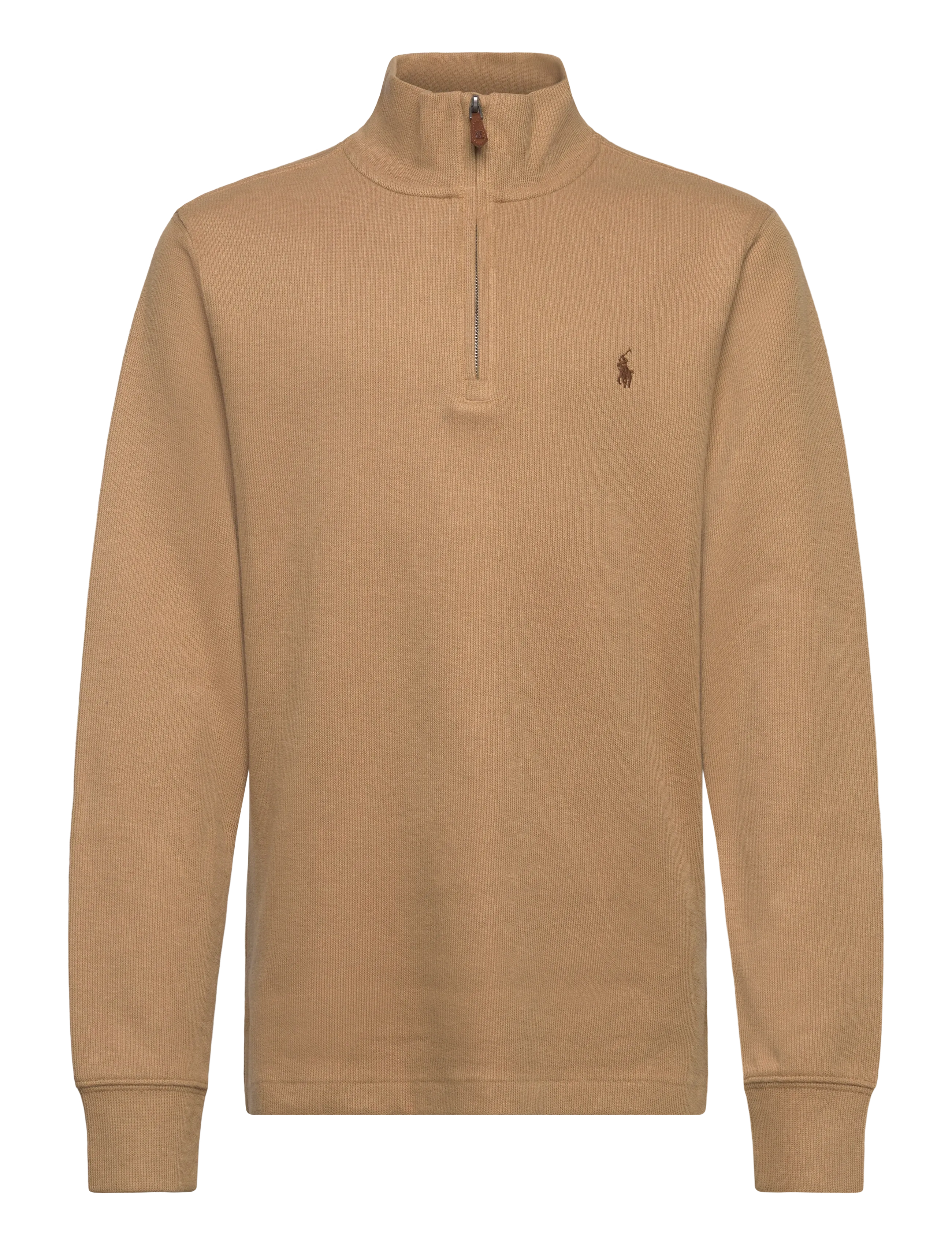 Ralph Lauren Kids - Estate-Rib Quarter-Zip Pullover - camel/c8970 - 1