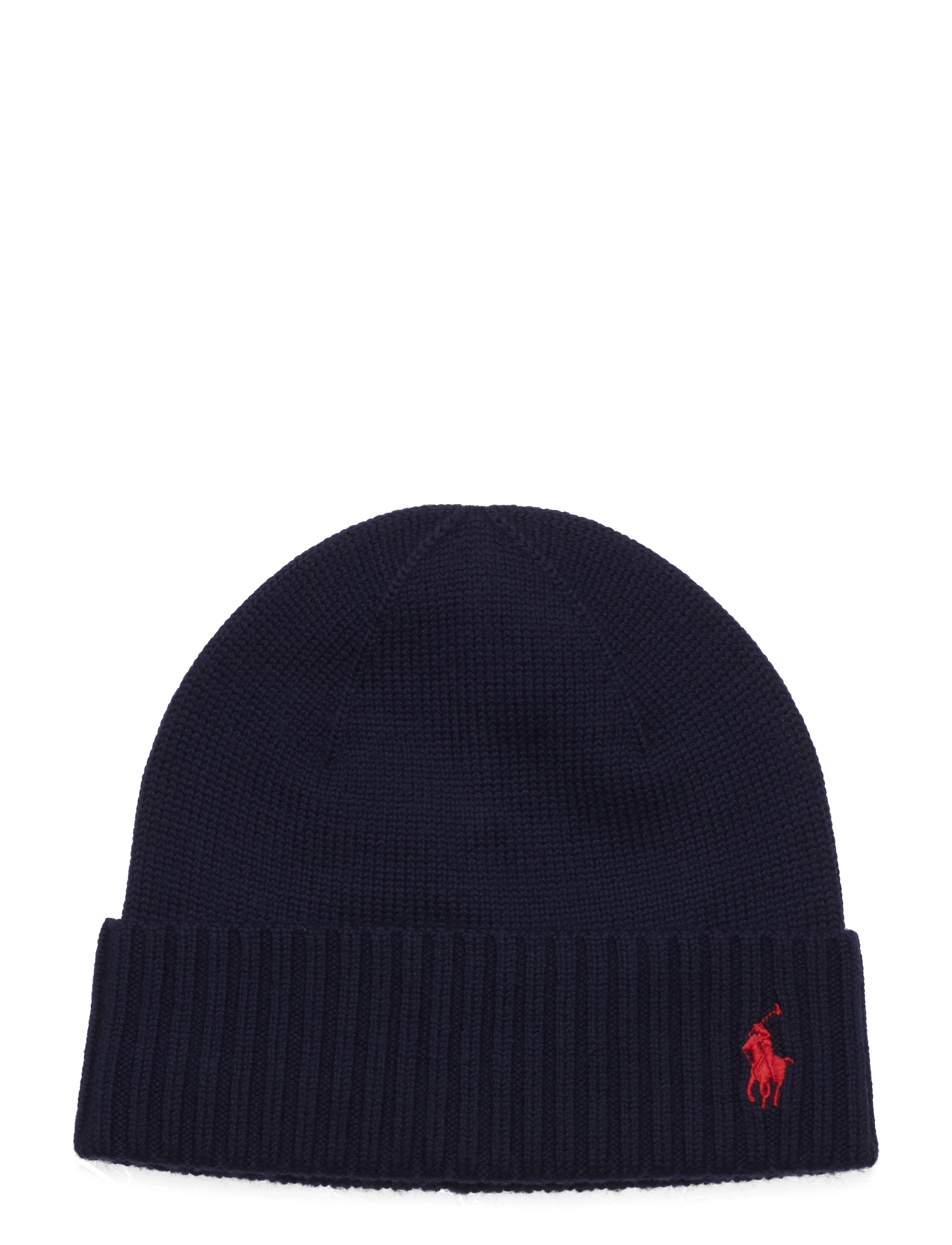 Ralph Lauren Kids 2/30 Merino Wl Rws-Hat-Ac-Hat, L/XL, Hats, Marineblau - Beanie, Kinder
