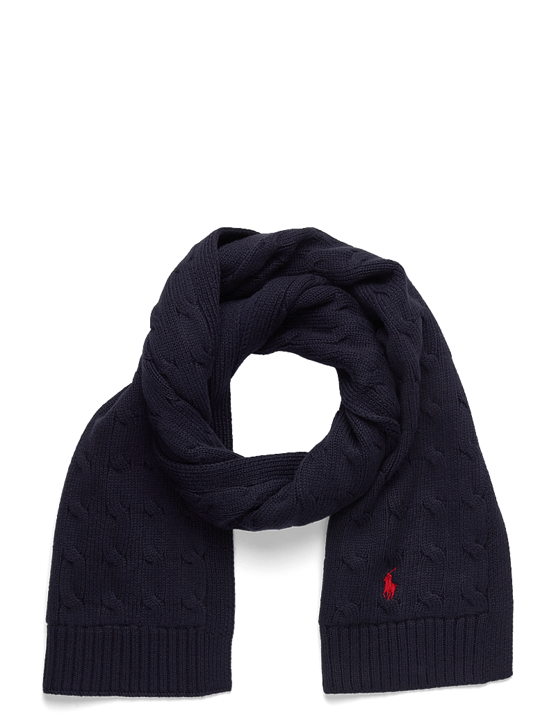 Ralph Lauren Kids - Cable-Knit Cotton Scarf - winteraccessoires - rl navy/c3807 - 0