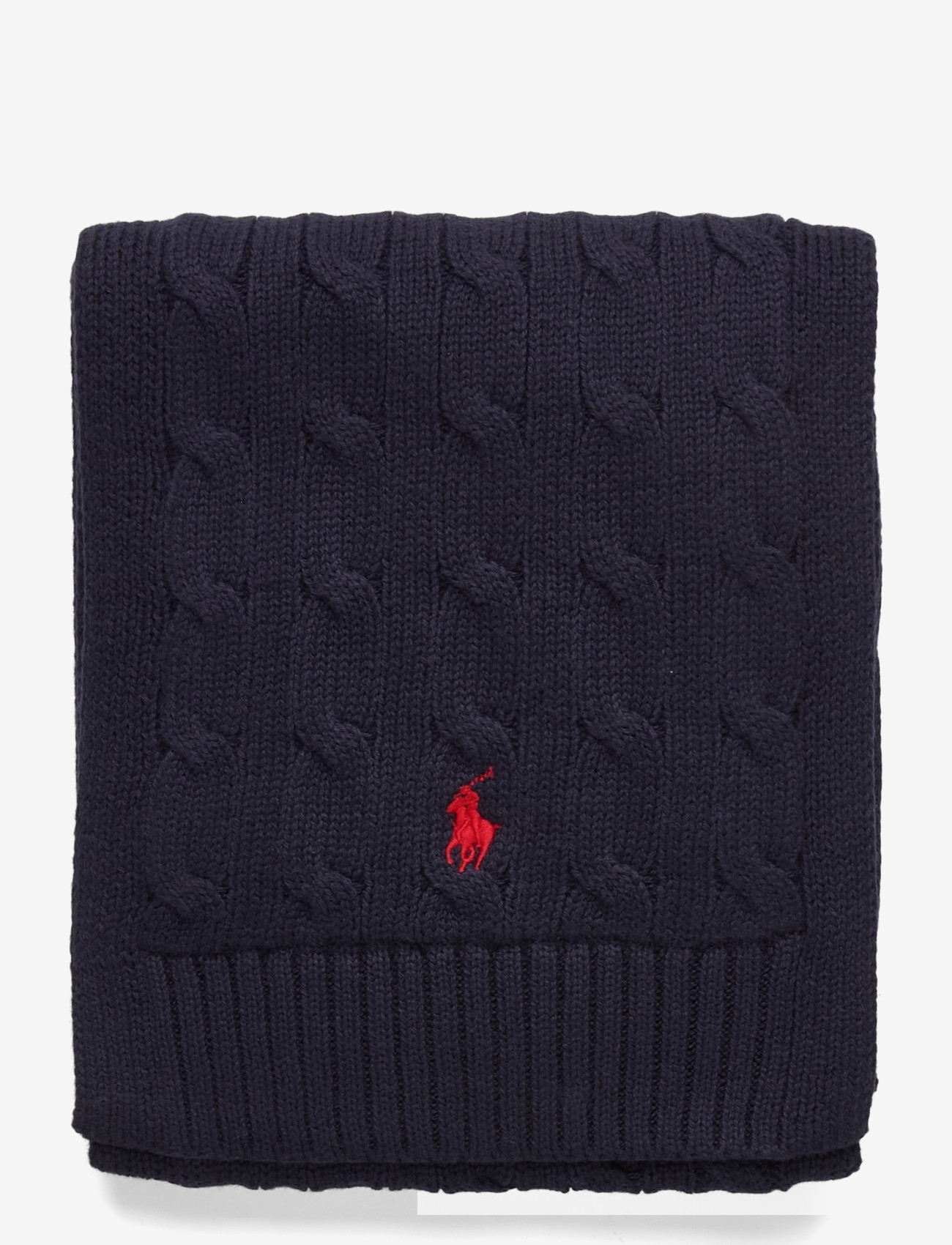 Ralph Lauren Kids - Cable-Knit Cotton Scarf - winter accessories - rl navy/c3807 - 1
