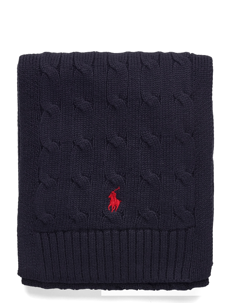 Ralph Lauren Kids - Cable-Knit Cotton Scarf - winteraccessoires - rl navy/c3807 - 1